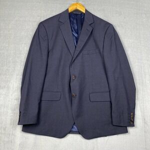 1883 Coppley Blazer Mens 44R‎ Blue Plaid Italian Wool Ivy League Academia